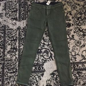 Carmar waxed army green jeans